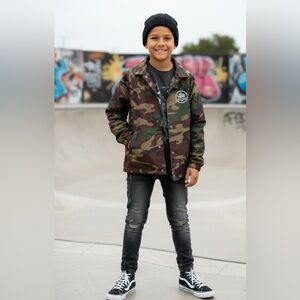 Youth Jacket- Vans Camouflage Jacket